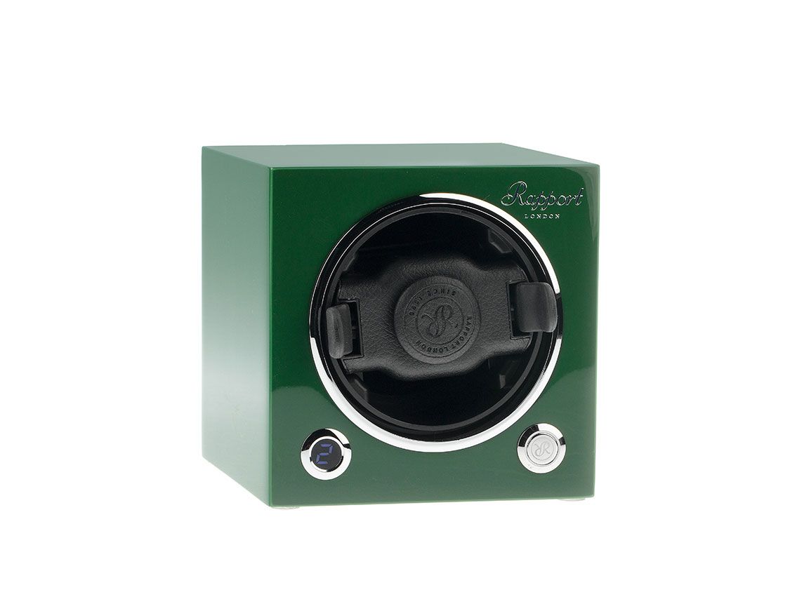Rapport Evocube MKII Single Watch Winder Grün stapelbar 120x120x130mm Neu