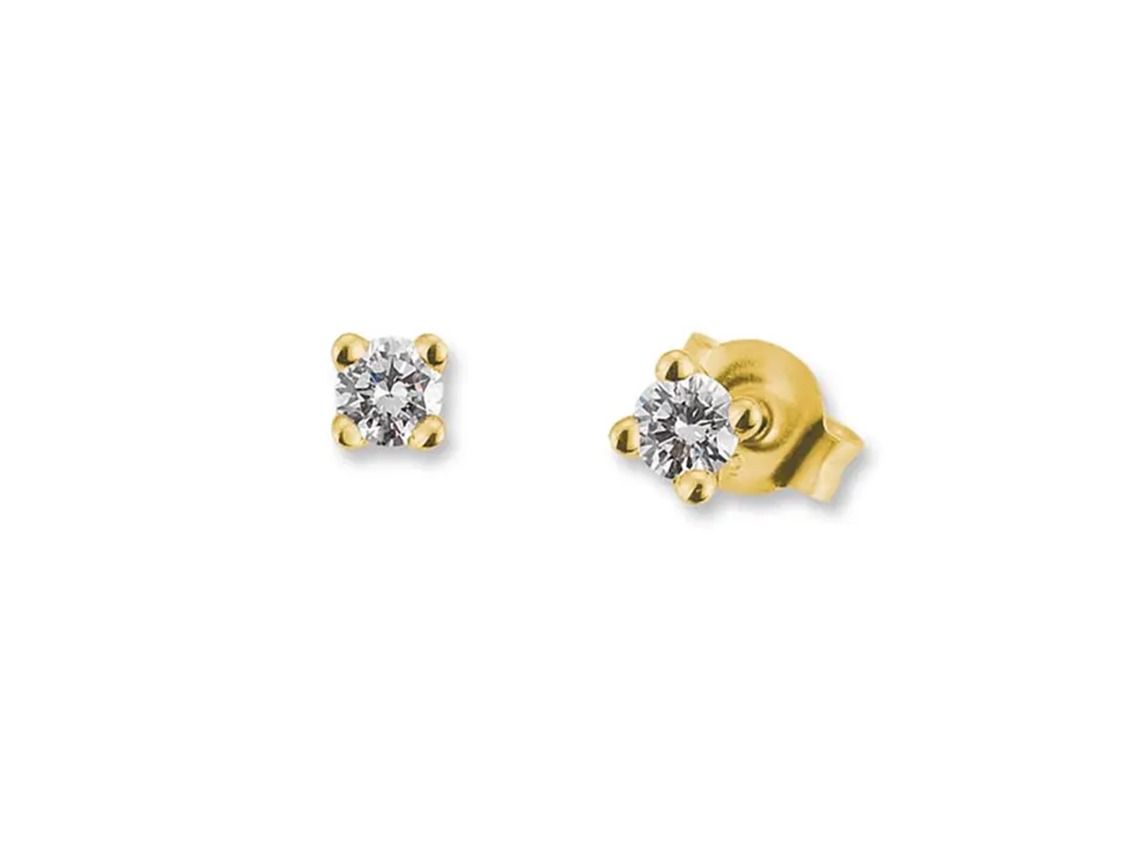 Palido Ohrstecker 14kt Gelbgold 0,8g Diamanten 0,25ct