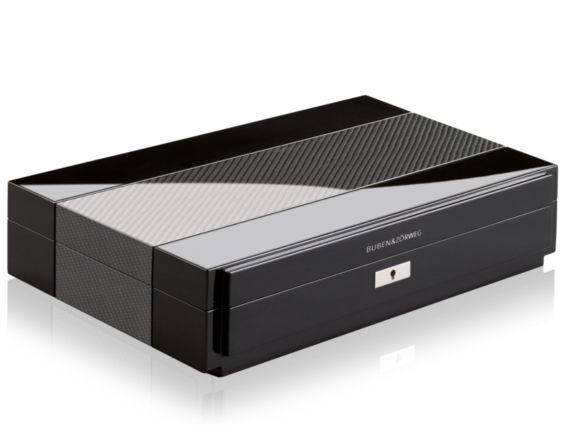 Buben & Zörweg Uhrensammlerbox Meisterstück Vantage 18 Carbon Neu