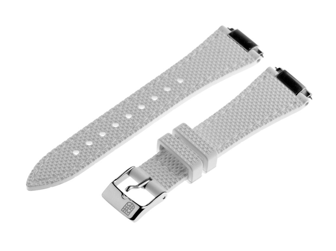 Frederique Constant Zubehör Armband Kautschuk Weiß 20mm 