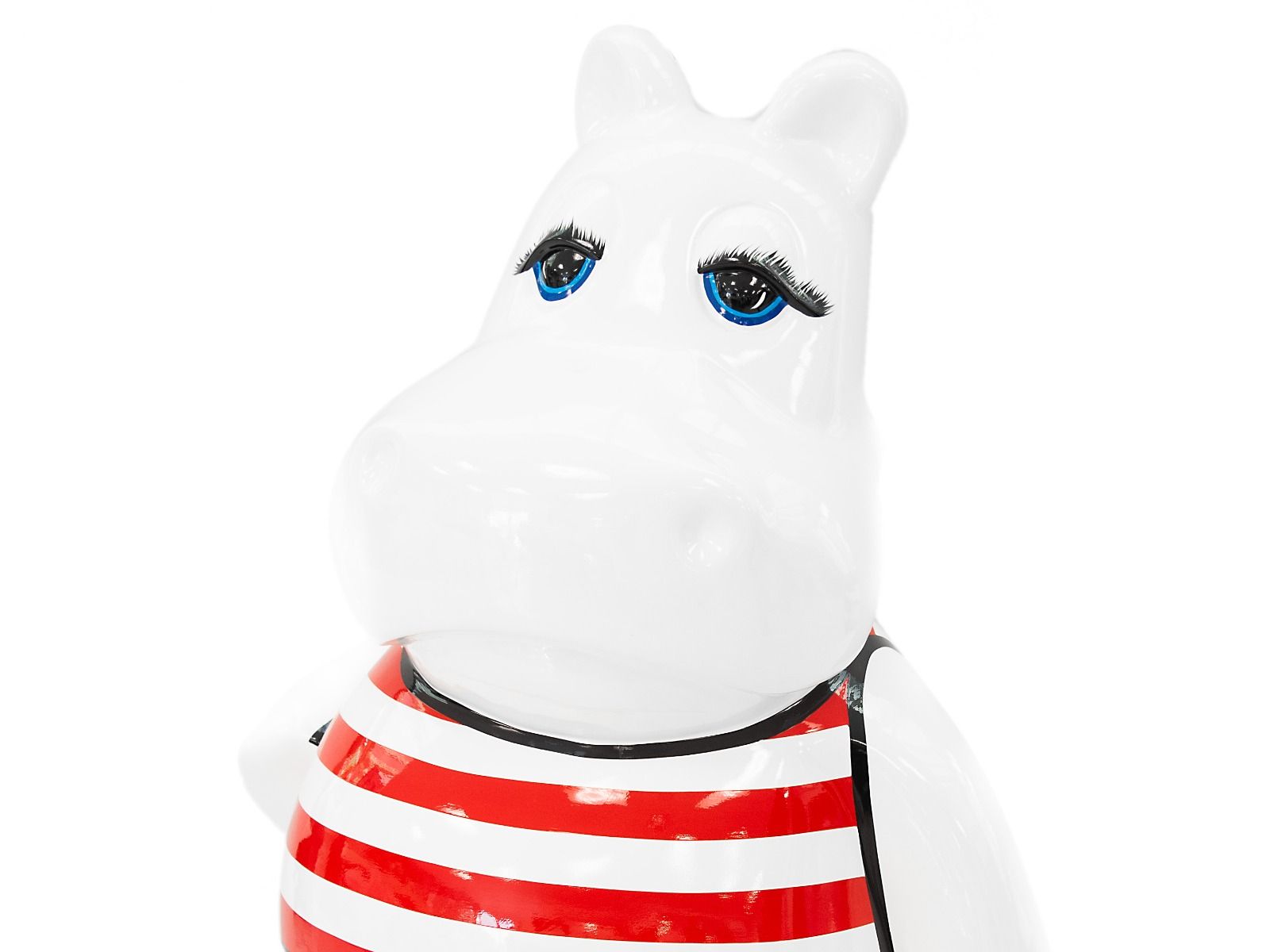 Pop Art Skulptur Hippo 95 x 60cm