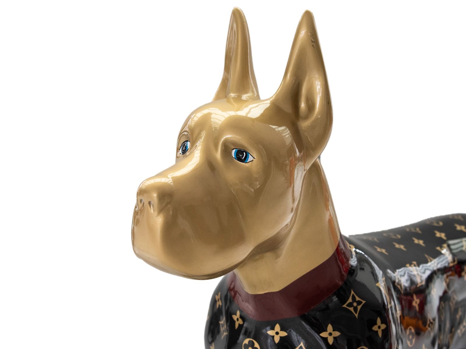 Pop Art Skulptur Dogge 120 x 110cm