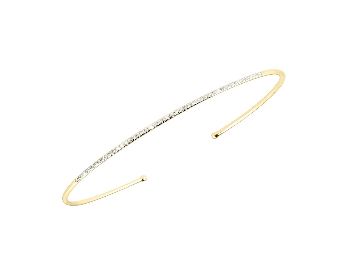 Palido Armreif 14kt Gelbgold Diamond Neu