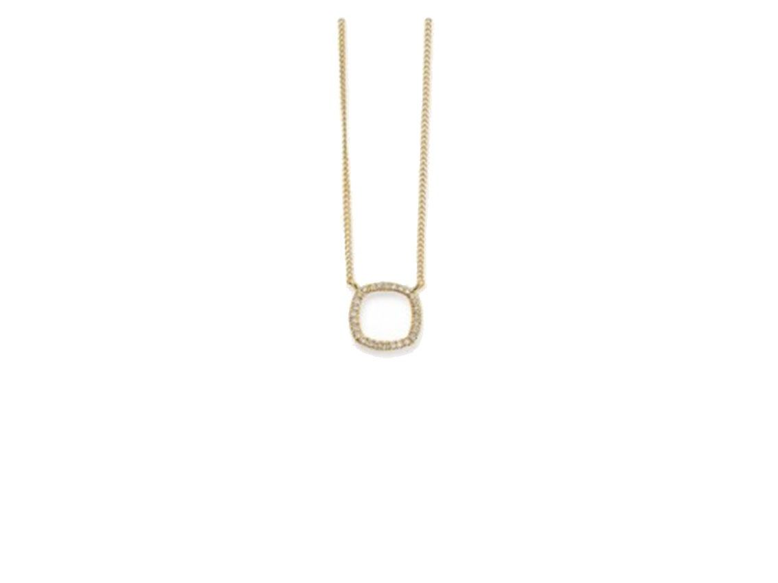 Palido Halskette Anhänger 14kt Gelbgold Diamanten 0,04ct 0,9g