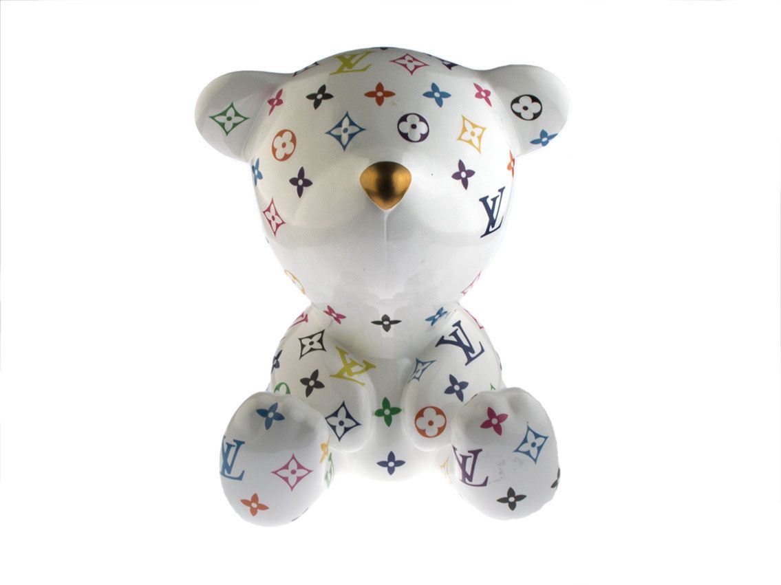 Pop Art Skulptur LV Teddy 31 x 20cm