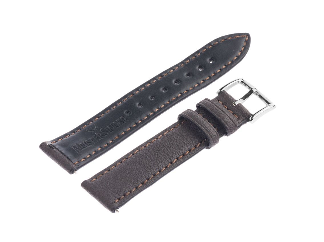 Meistersinger Zubehör Armband Kunstleder 20mm mit Stiftschließe