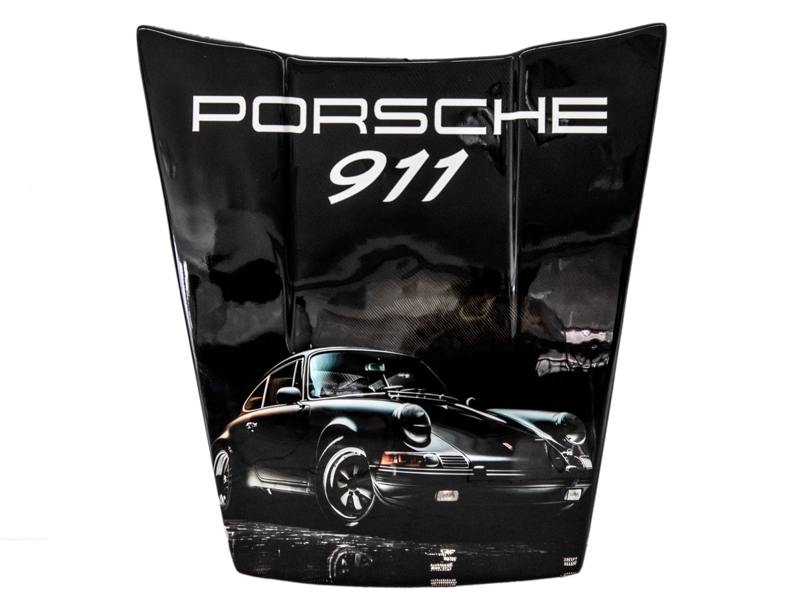 Pop Art Motorhaube small 911 Black Edition 80 x 75cm 
