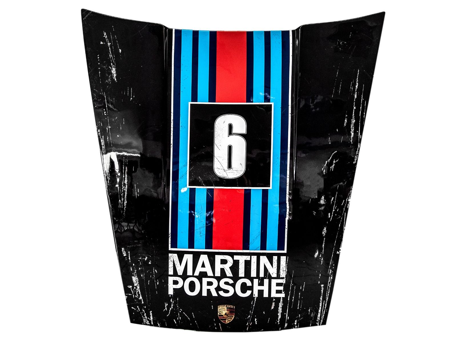 Pop Art Motorhaube Martini Black Edition 130 x 120cm 