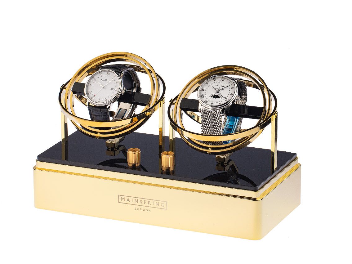 Mainspring Uhrenbeweger Gelbgold schwarz 245 x 120 x 130mm