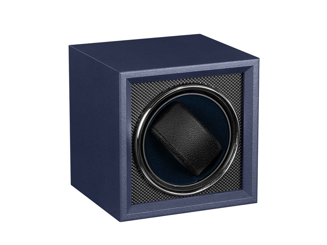 Mainspring Guardian Single Slot Watch Winder Blau stapelbar 130 x 115 x 132mm Neu