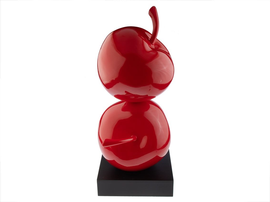 Pop Art Skulptur Pommes Double Red 51 x 22cm 