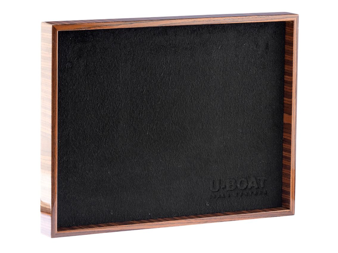 U-Boat Präsentationstablett Holz Schwarz