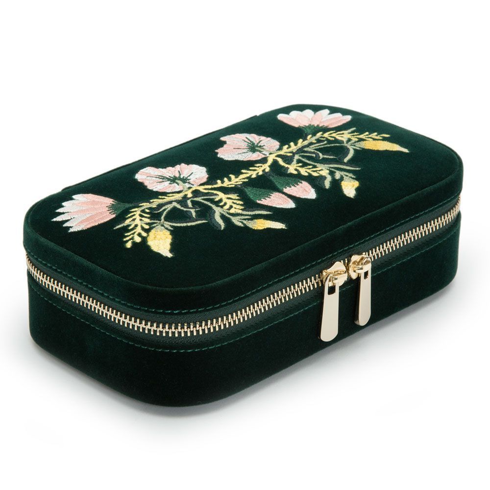 Wolf Zoe Reise Schmuck Etui mit Reißverschluss 200 x 128 x 59mm