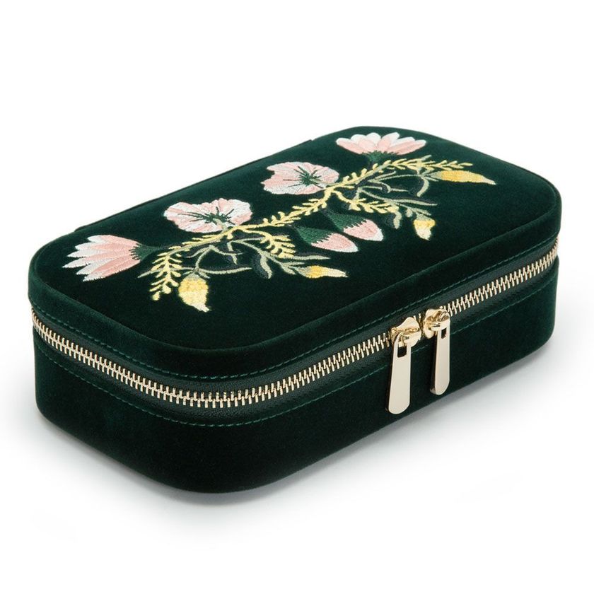 Wolf Zoe Reise Schmuck Etui mit Reißverschluss 200 x 128 x 59mm