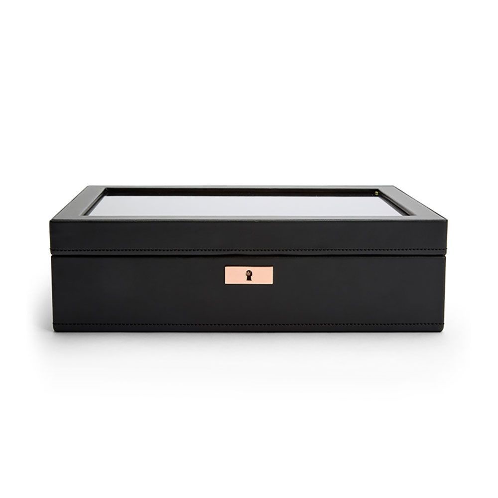 Wolf Axis 10 Piece Watch Box Uhrenbox 10 Stück Leder Schwarz Ref.488116 327 x 229 x 95mm 