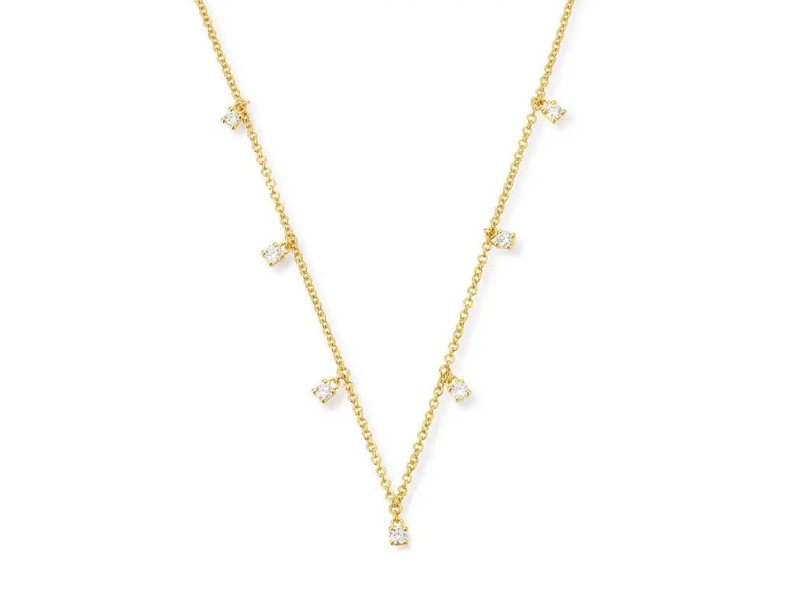 Palido Halskette 18kt Gelbgold 2,8g Diamanten 0,29ct