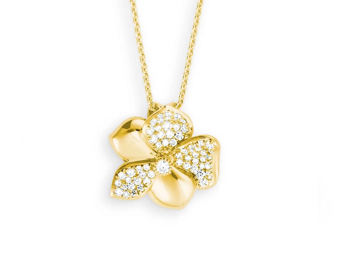 Palido Halskette 18kt Gelbgold 4,0g Diamanten 0,47ct