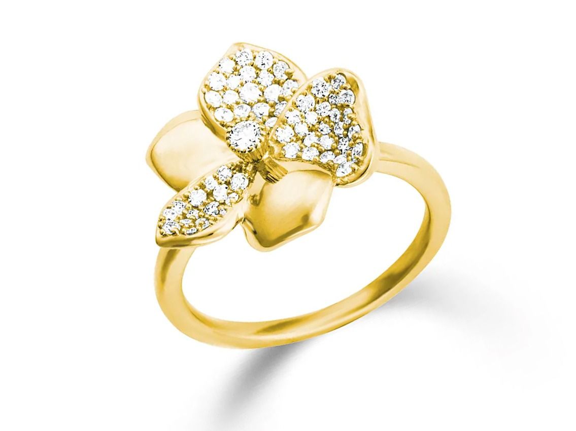 Palido Ring 18kt Gelbgold 6,7g Diamanten 0,47ct 