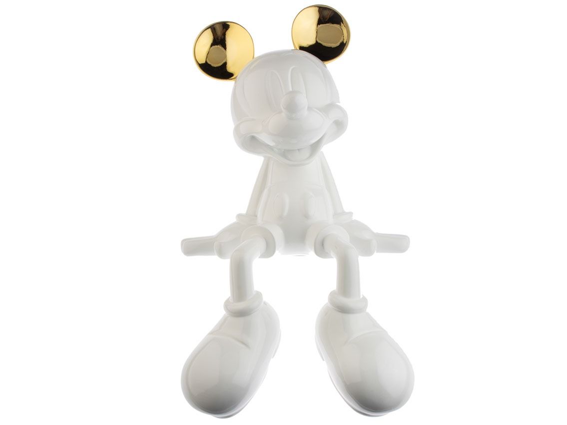 Pop Art Skulptur Minnie Mouse White Sitting 48 x 32cm