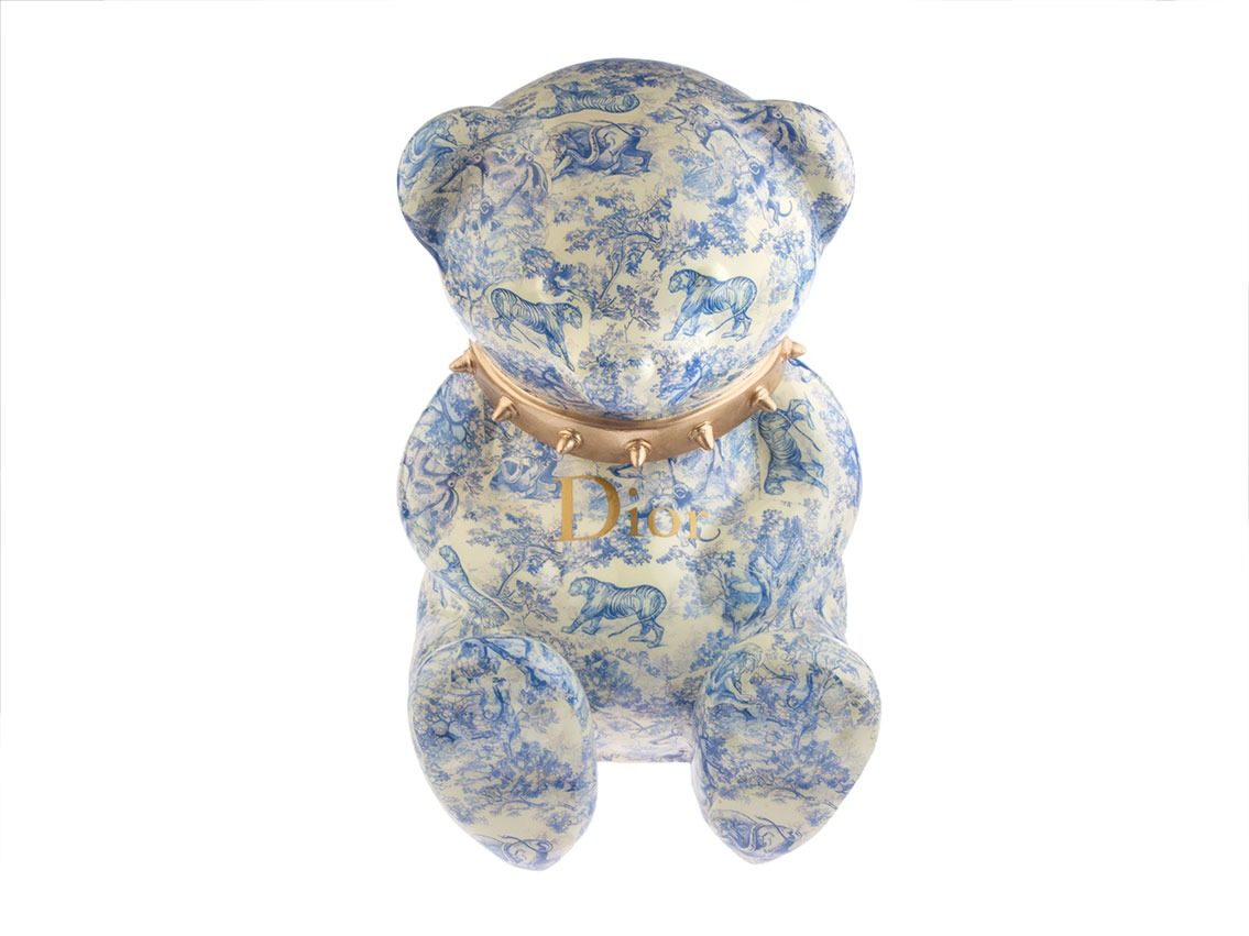 Pop Art Skulptur Dior Teddy 31 x 20cm