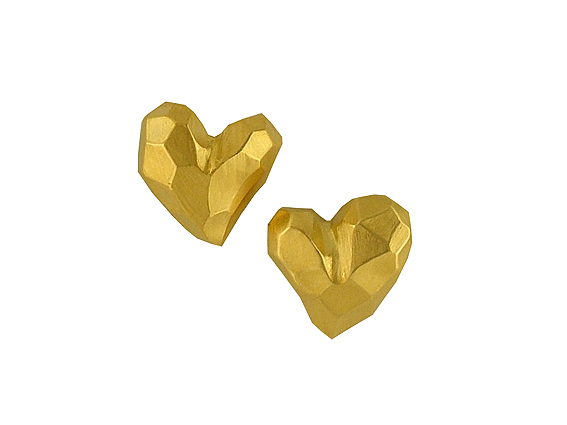 Drachenfels Ohrstecker "Heartbreaker" Gelbgold UVP 118,- Neu