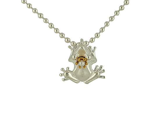 Drachenfels Anhänger "Giftfrosch" mit Kette Silber UVP 213,- Neu