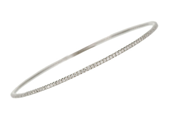 Armreif 18kt Weißgold Diamond 1,68ct Neu