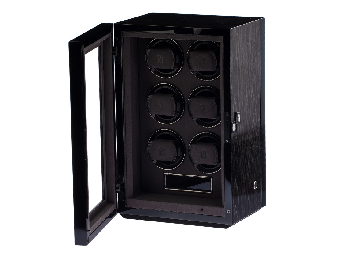 Paul Design Gentlemen 6 Black Apricot Uhrenbeweger mit Netzteil Neu