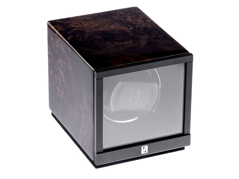 Paul Design Gentlemen 1D Wurzelholz Uhrenbeweger mit Netzteil