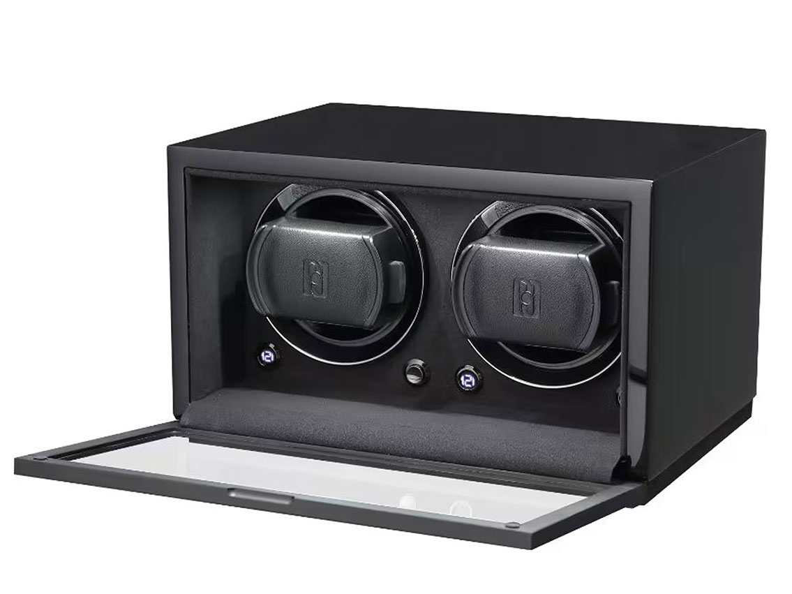 Paul Design Gentlemen 2D Schwarz Uhrenbeweger mit Netzteil Neu 