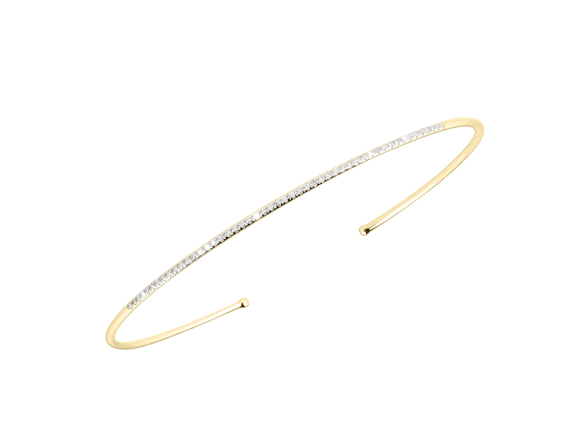 Palido Armreif 14kt Gelbgold Diamond Neu