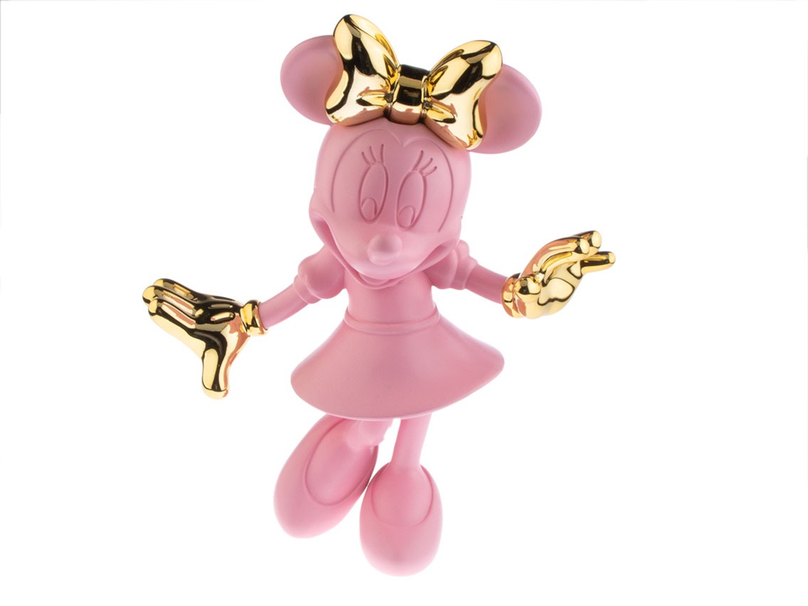 Pop Art Skulptur Minnie Mouse Rosa 55 x 45cm