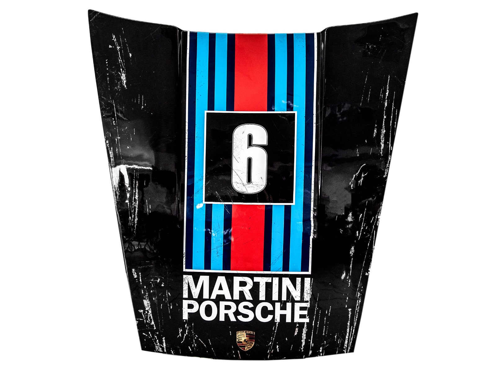 Pop Art Motorhaube Martini Black Edition 130 x 120cm 