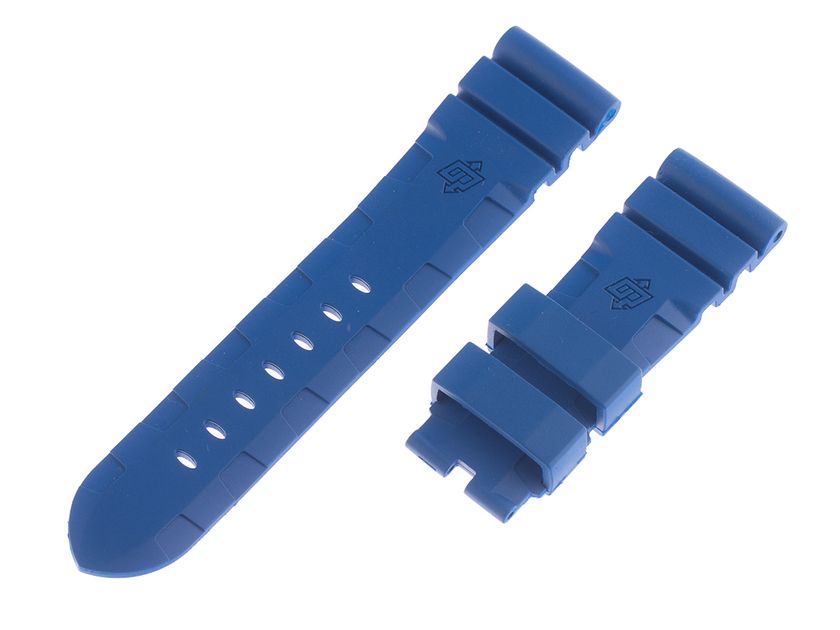 Panerai Zubehör Armband Kautschuk Blau Standard 24mm
