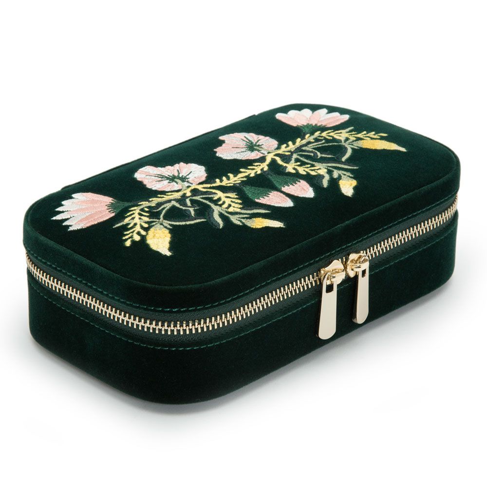 Wolf Zoe Reise Schmuck Etui mit Reißverschluss 200 x 128 x 59mm