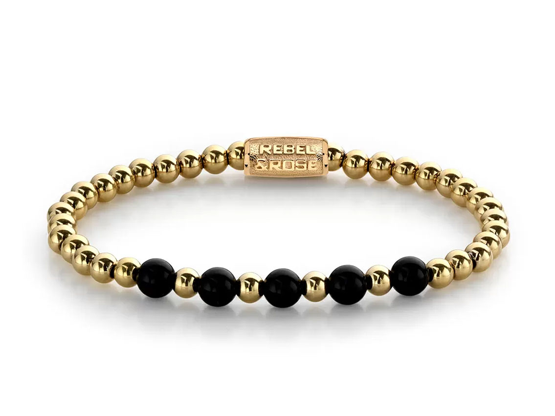 Rebel&Rose Armband Yellow Gold meets Black Madonna Gelbgold Achat 16,4g