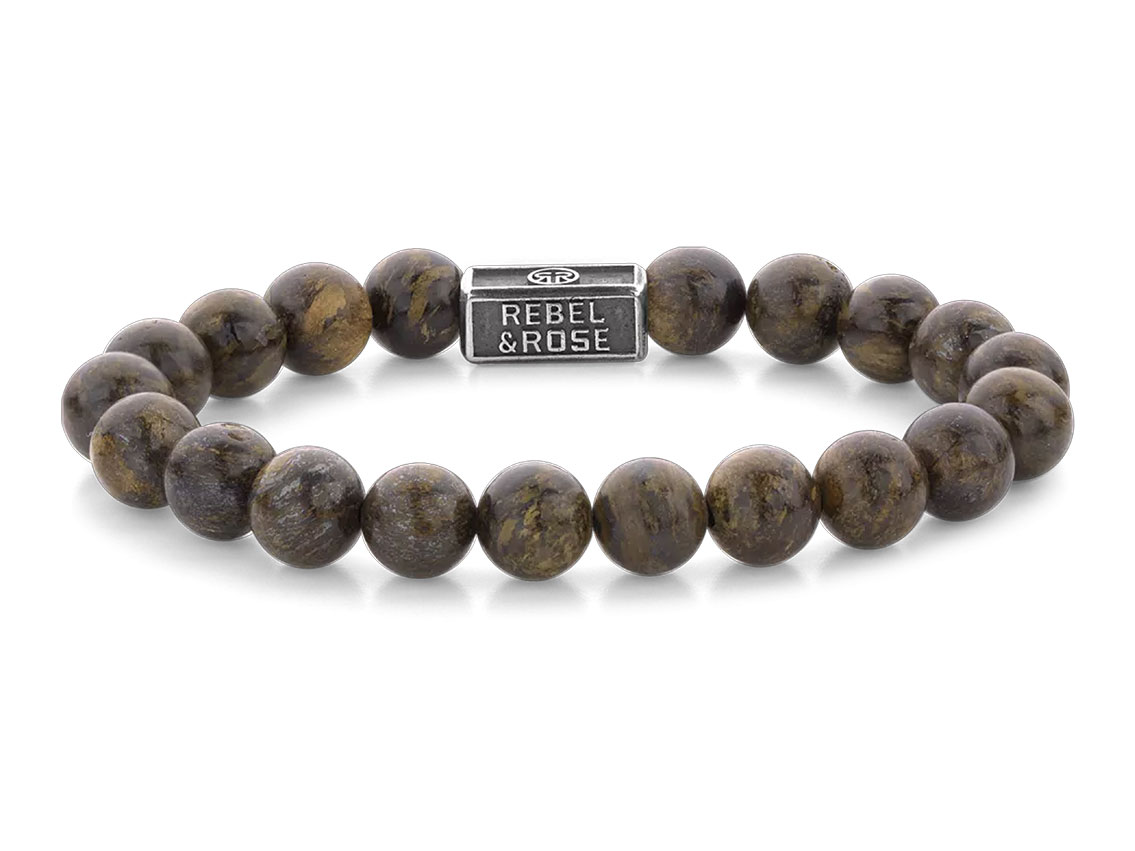 Rebel&Rose Armband Bronzite Brown 925 Silber 29,6g