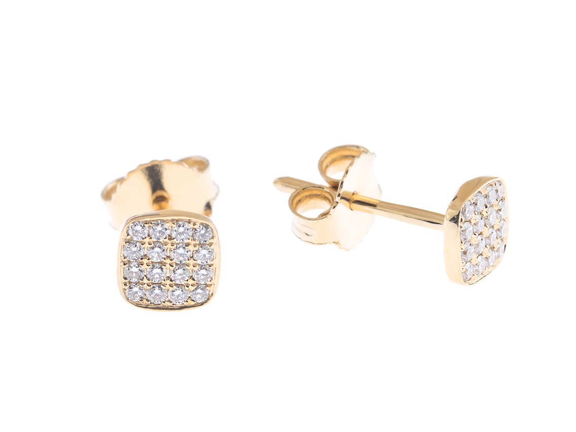 Palido Ohrstecker 18kt Gelbgold 1,1g Diamanten 0,17ct 