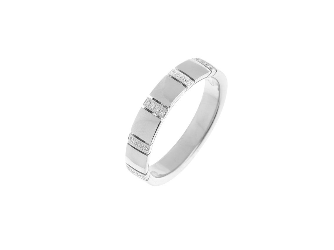 Palido Ring 18kt Weißgold 4,9g Diamanten 0,06ct 
