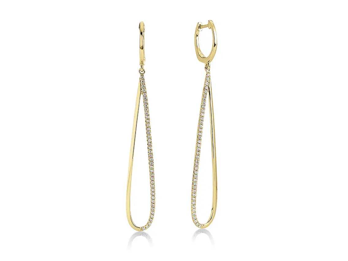 Palido Ohrschmuck 18kt Gelbgold 4,3g Diamanten 0,29ct 