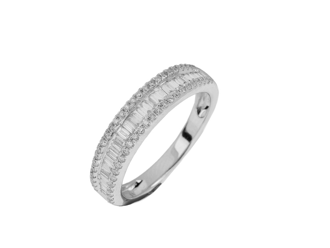 Palido Ring 18kt Weißgold 3,0g Gr.54 Diamanten 0,51ct