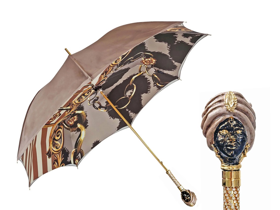 Regenschirm Satin Swarovski-Kristalle Design by il Marchesato