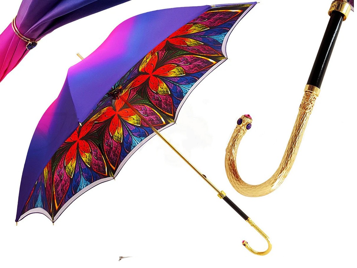Regenschirm Satin Swarovski-Kristalle Design by il Marchesato