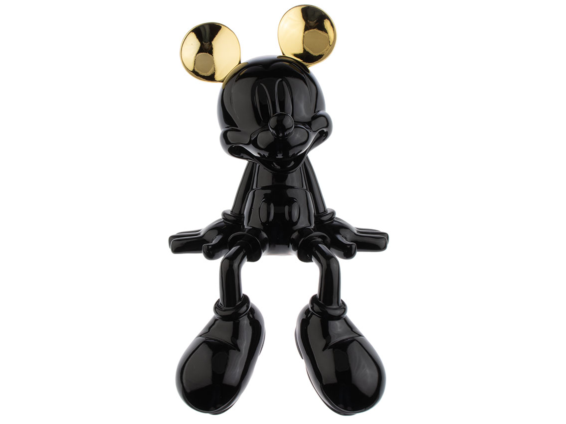Pop Art Skulptur Minnie Mouse Black Sitting 48 x 32cm