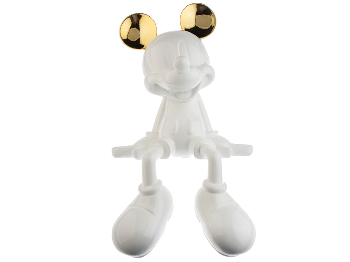 Pop Art Skulptur Minnie Mouse White Sitting 48 x 32cm