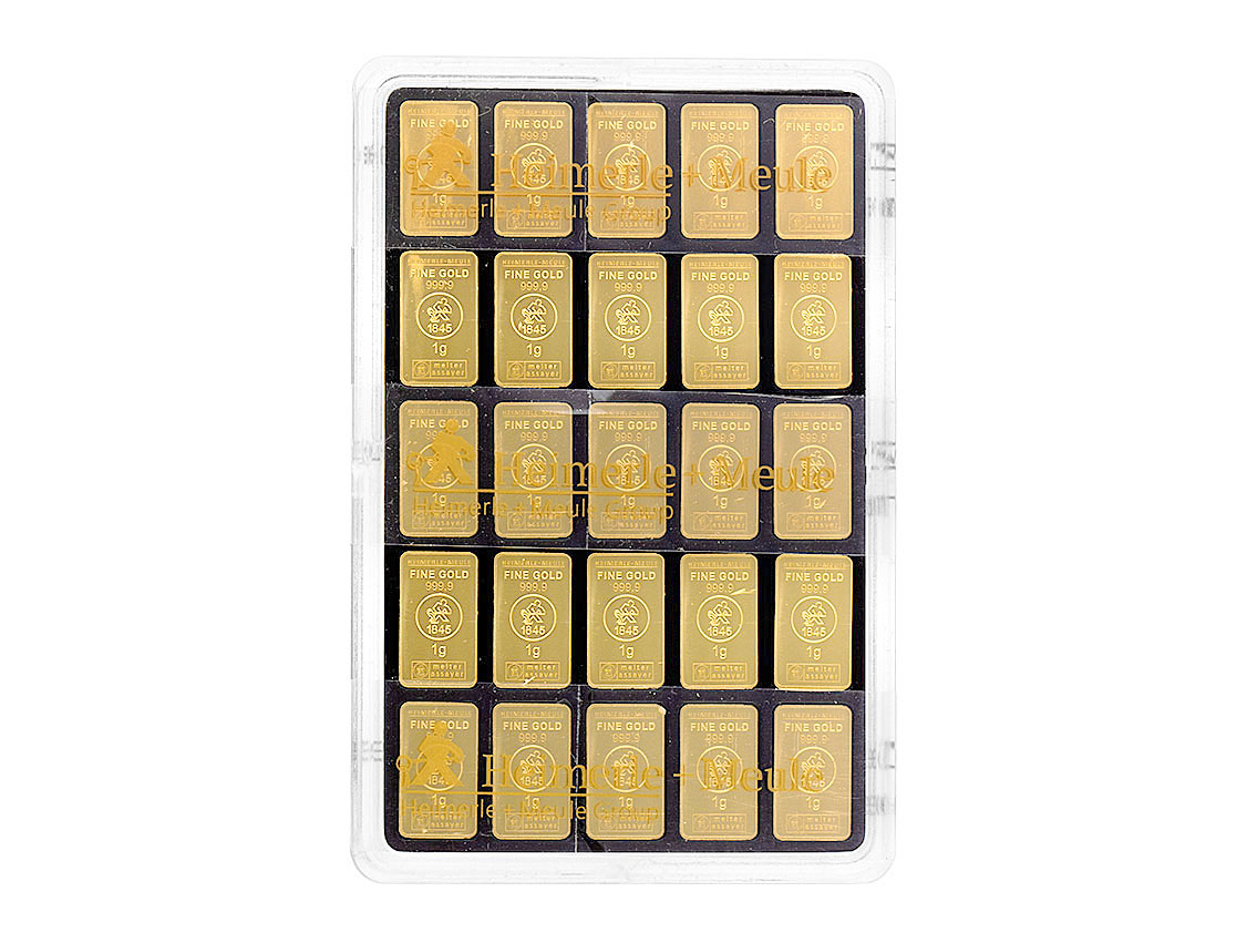Goldbarren UnityBar 999 Feingold 50 x 1g LBMA zertifiziert